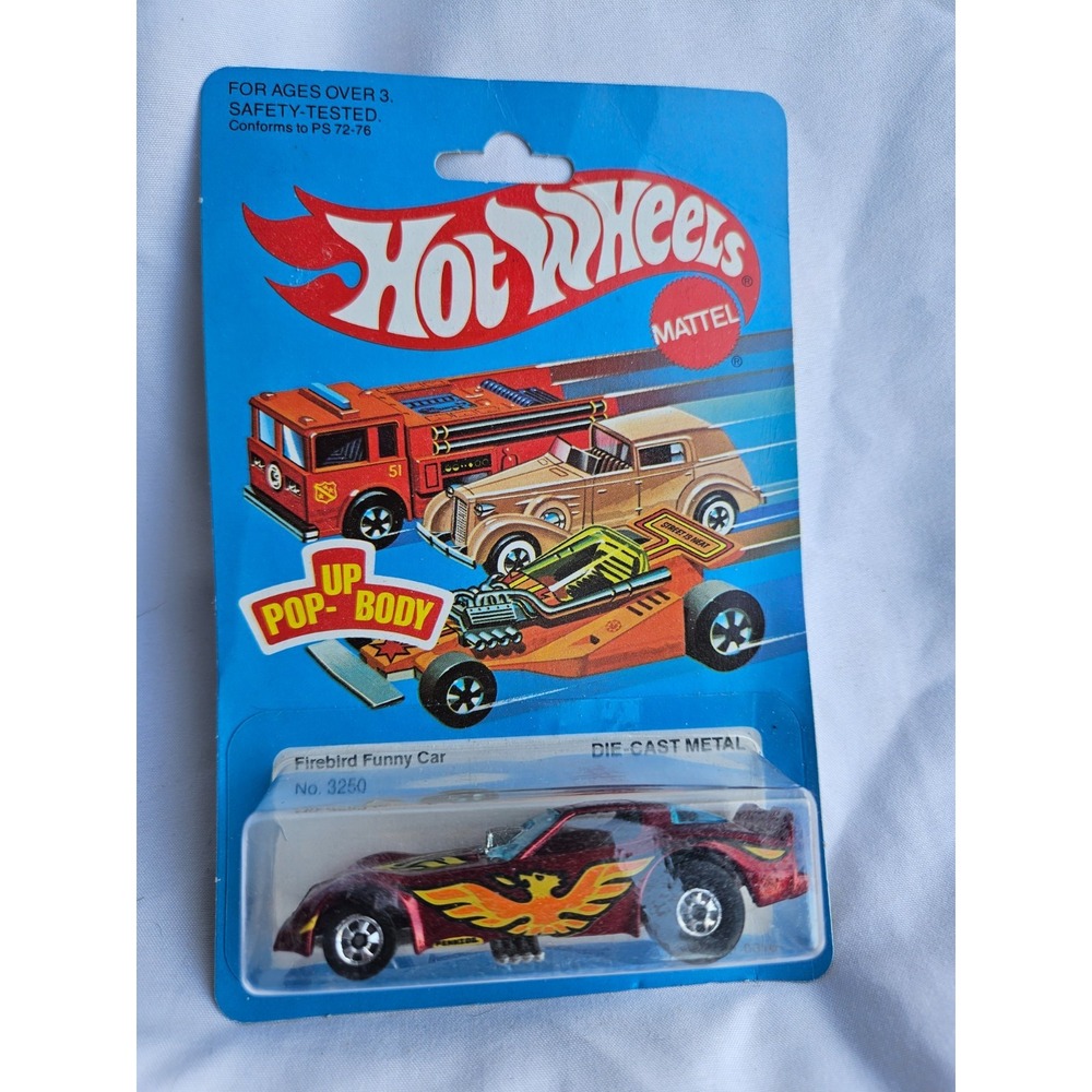 Vintage Hot Wheels 1982 Firebird Funny Car Pop-Up Body 3250 1:64 Sealed